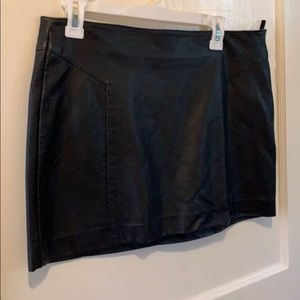 Express Leather Mini Skirt
